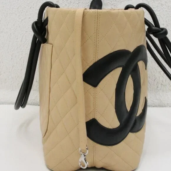 Chanel Beige Calfskin Cambon Ligne Large Tote Handbag 10115108 - Picture 3 of 16